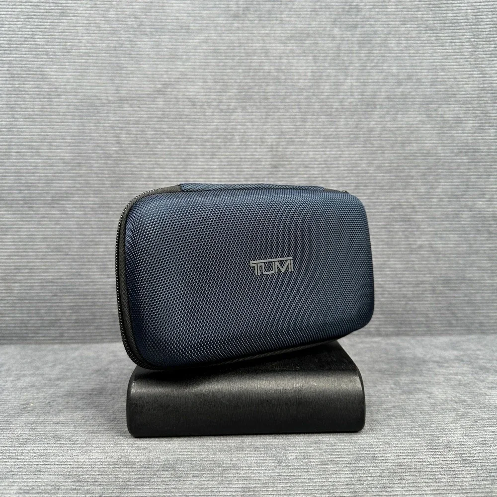Tumi for Delta Navy Blue Ballistic Nylon Amenity Kit Travel Case With Kiehls Y2k